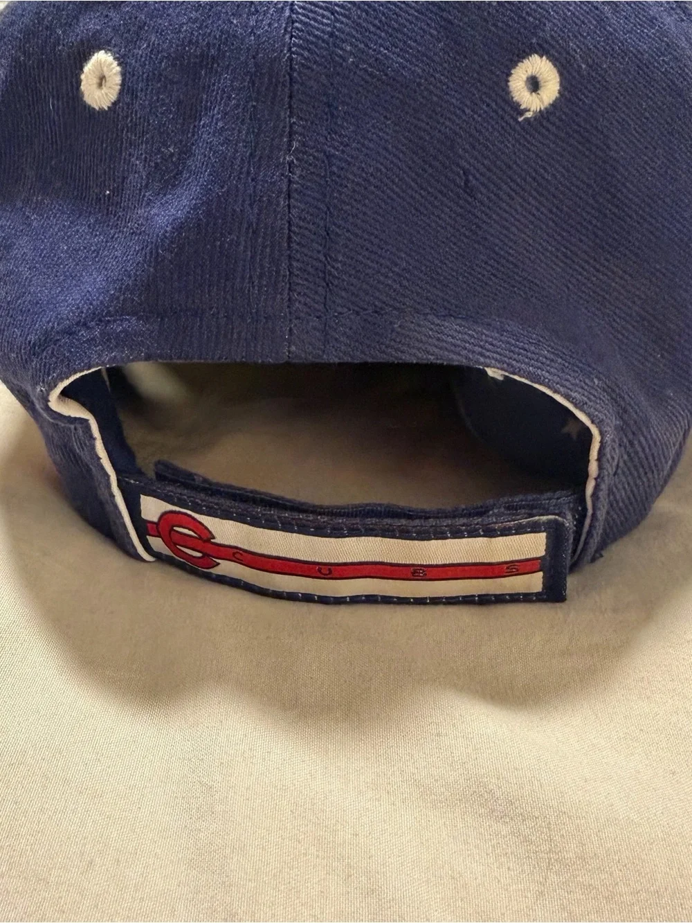 Chicago Cubs Navy and White Baseball Cap with Red Accent